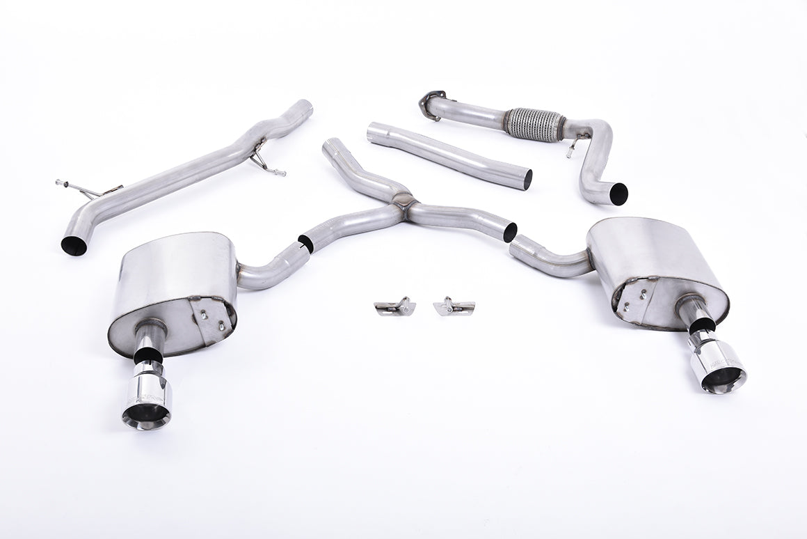 Audi A4 2.0 TFSI B9 Quattro Saloon & Avant (Non-GPF Models Inc Mild Hybrid & Without Brace Bars) Exhaust System (Without Brace Bars) – view 3